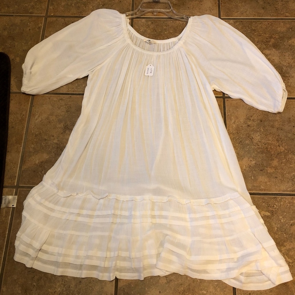 White sheer boutique dress